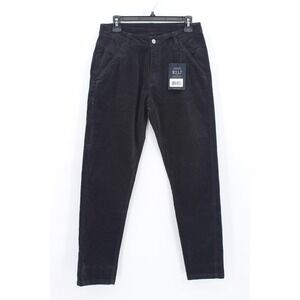 NWT BYLT Classic‎ Corduroy Pant Mens Size 31x30 Black Charcoal Stretch